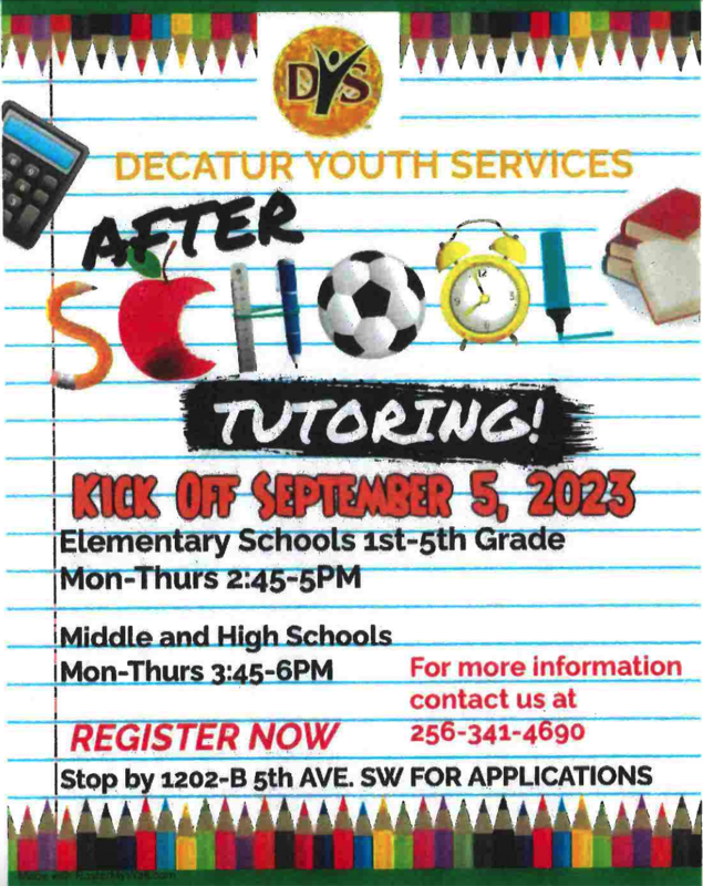 Decatur Youth Services After School Tutoring