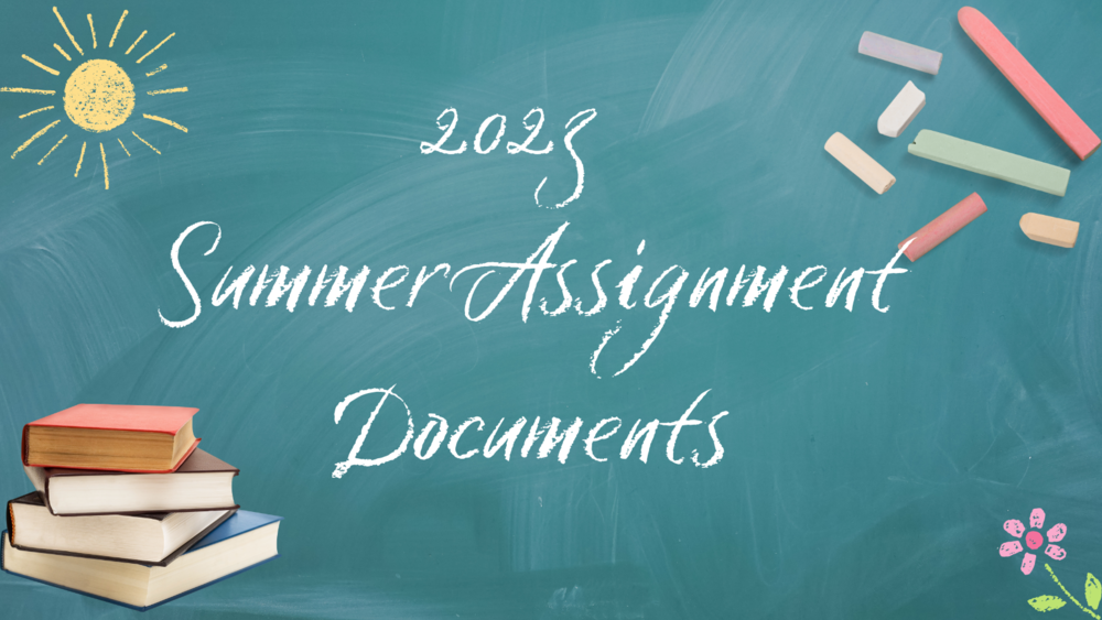 DCS Summer assignments