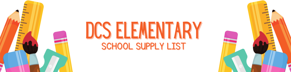 elementary school supply list