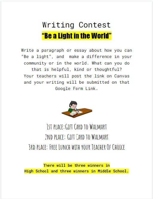 Writing contest description