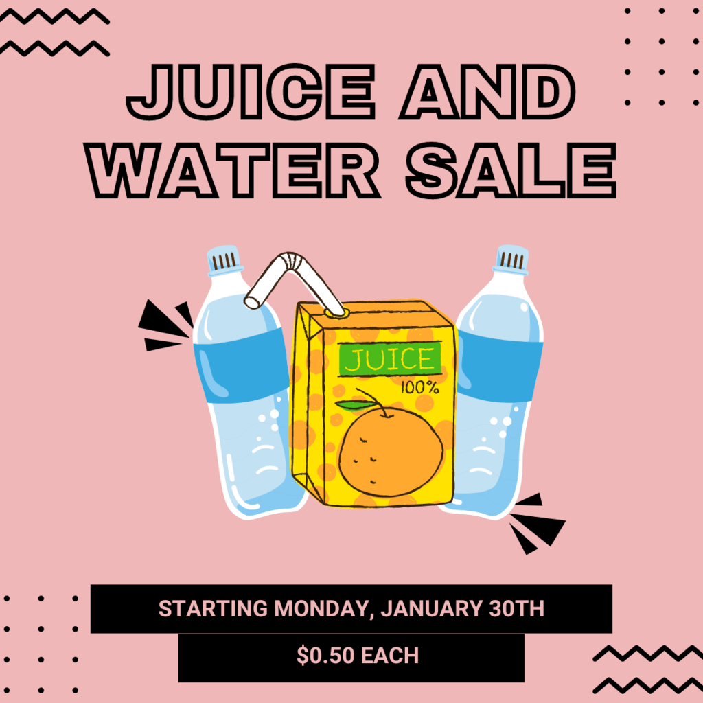 Juice and water sale flyer 
