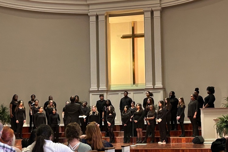 Choir performance at Southside Baptist in Decatur 